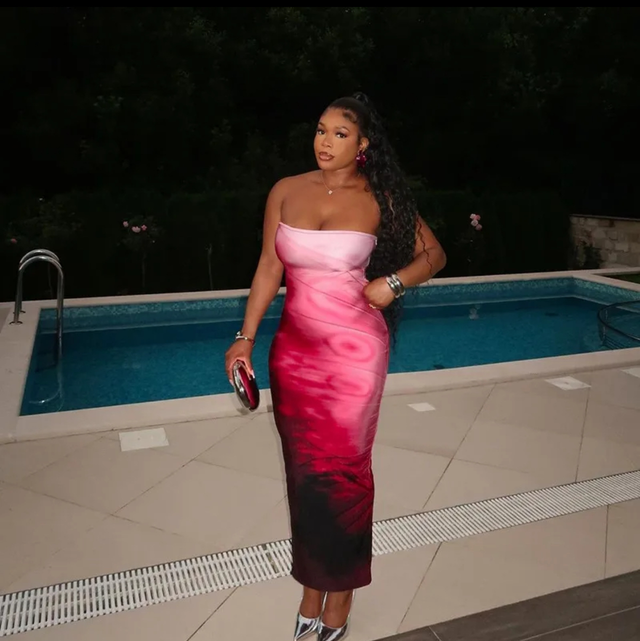Robe longue « rosa »