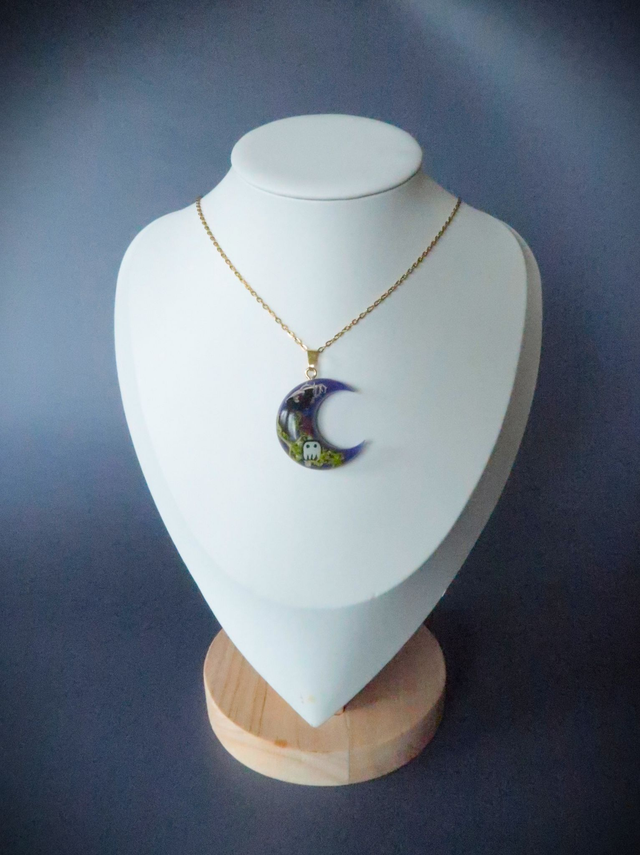 Collier Lune Légendes d'automne 🎃| CO47