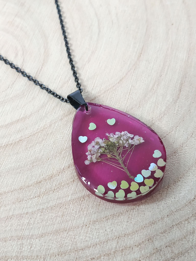 Collier Corbeille d'Argent aux petits cœurs