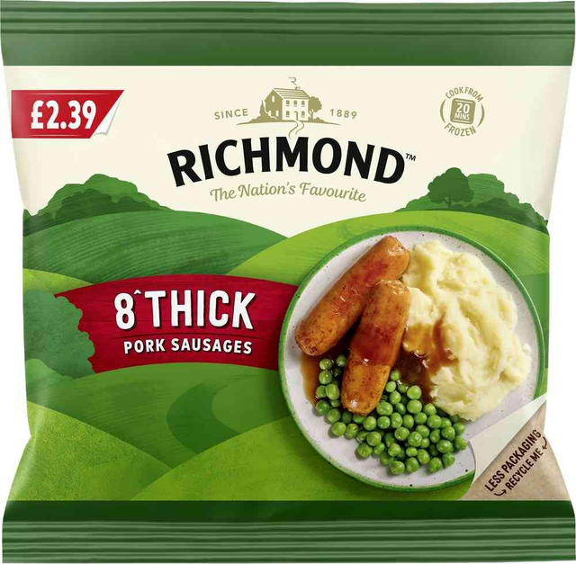 Richmond 8s Thick Sausages