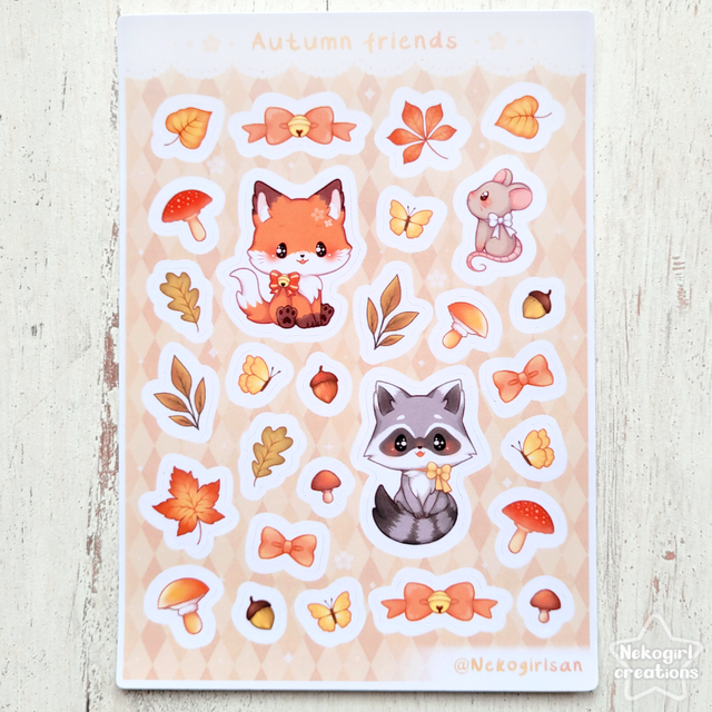 Planche de Stickers - Renard et ses amis