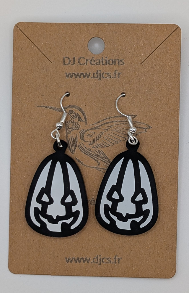 Boucles d&#039;oreilles citrouille halloween