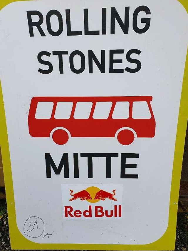 Rolling Stones Bus Tafel