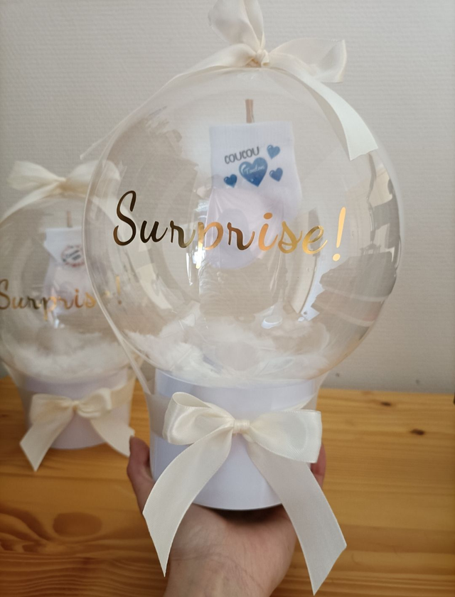 Ballon Bulle cadeau &quot;demande parrain&quot; 