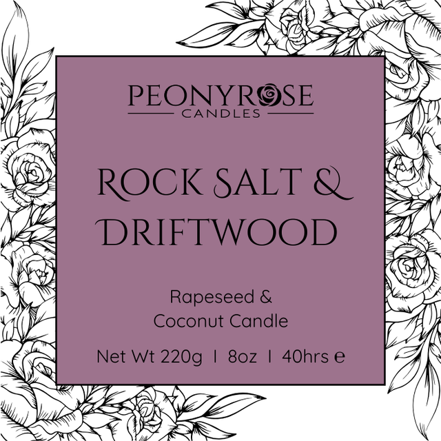 Rock Salt & Driftwood - Scented Candle