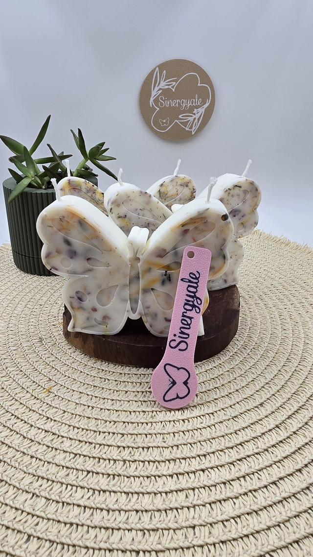 Vela de soja &quot;Mariposa&quot;