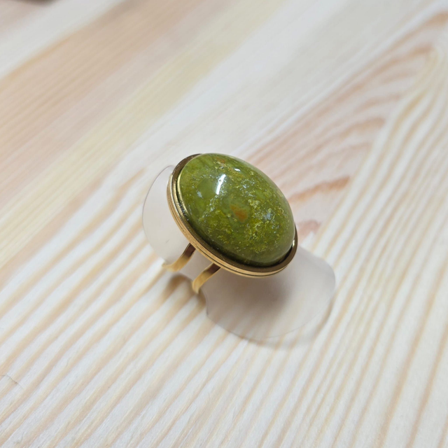 Bague Opale verte