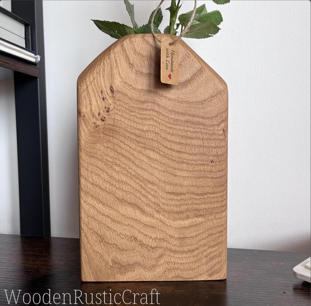 Handmade Solid English Oak Bud Vase