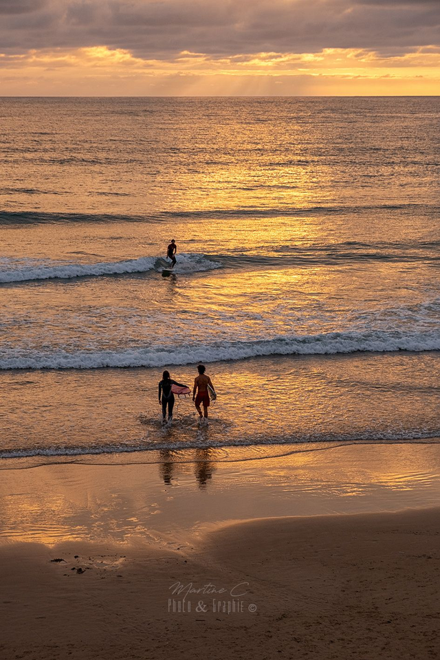 Trio de surfers 30X40