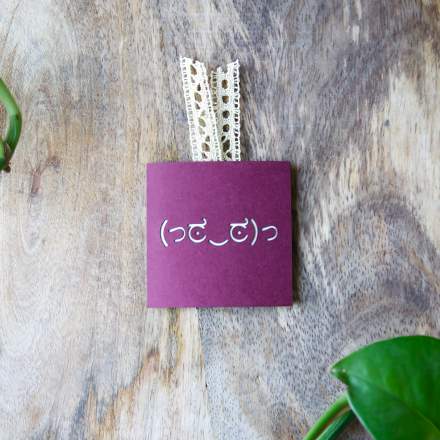 Mini-Carte Kaomoji "Troll" (5 x 5 cm)