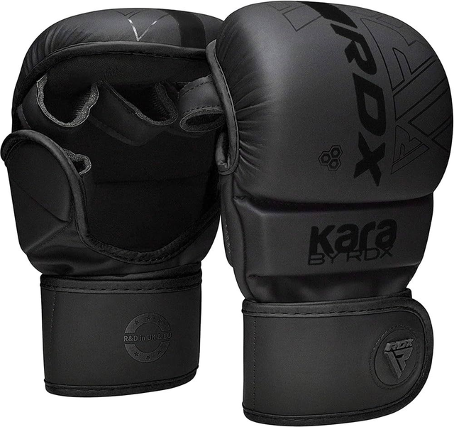 RDX Hybrid MMA Grappling Gloves (Black)