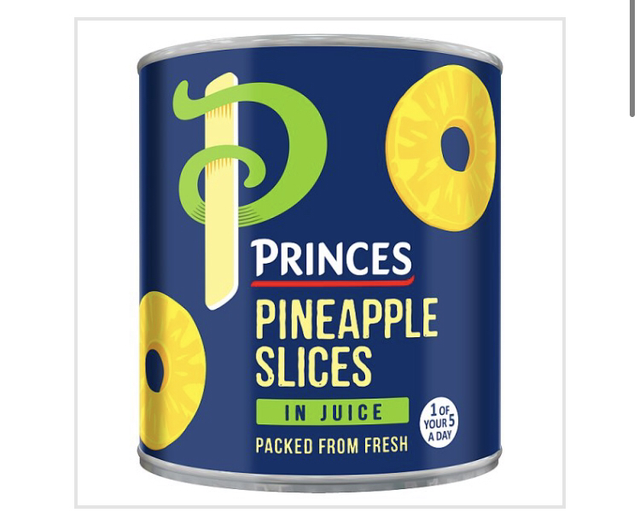 Pineapple, Princes Pineapple Slices in Juice 432g