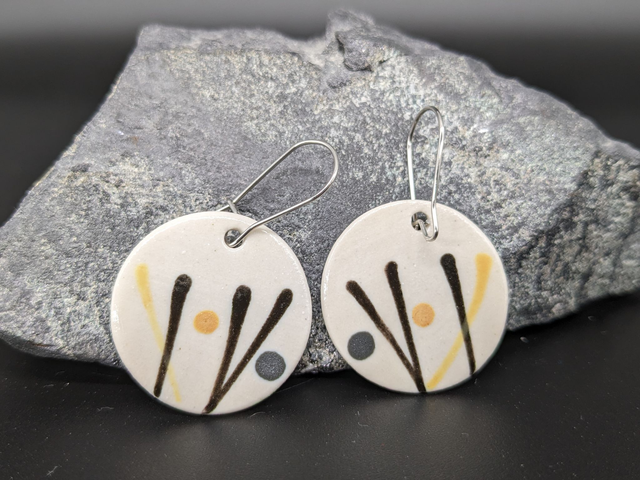 Boucles d'oreilles en céramique