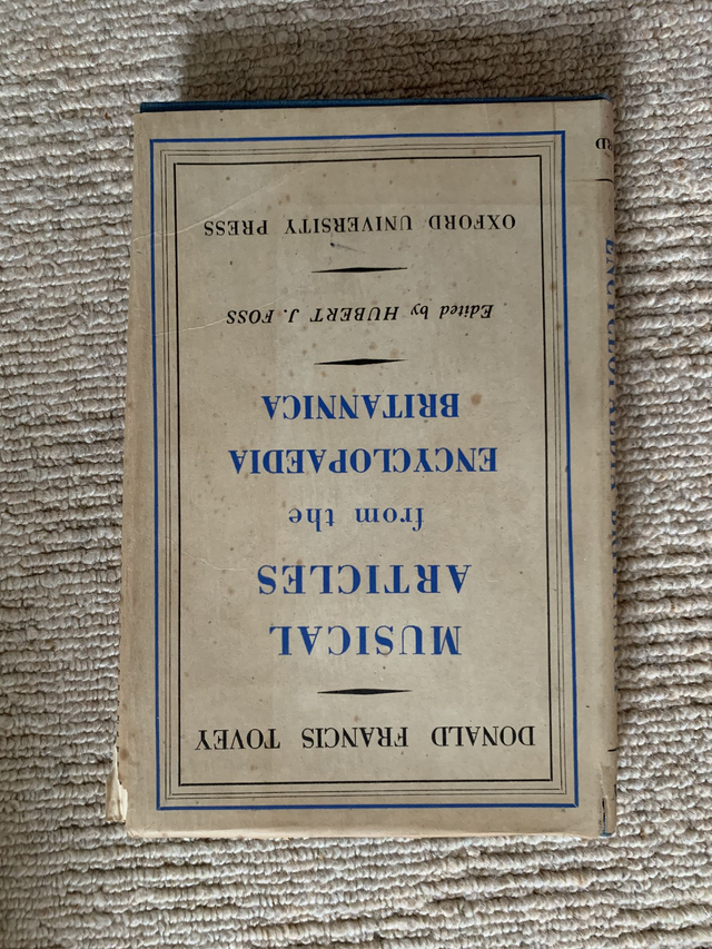 Musical Aricles from the Encyclopedia Britannica