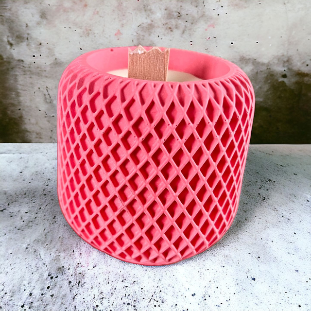 Bougie Parfumée à la cire d&#039;abeille - Parfum Fruits rouges- 85g