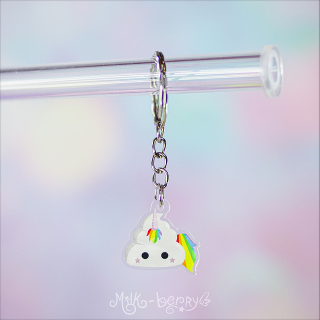 Porte-clé Poonicorn Caca Licorne