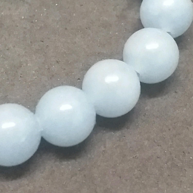 Perle de calcite bleue 