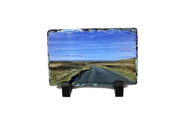 Single Track Road, Isle of South Uist, Glossy Slate Picture  