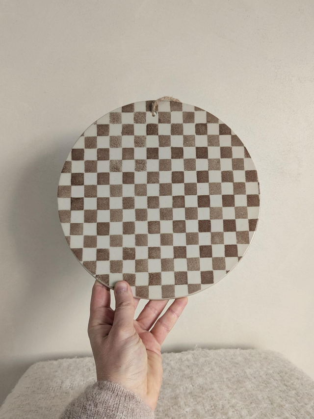 Planche à fromage Garance - damier clair