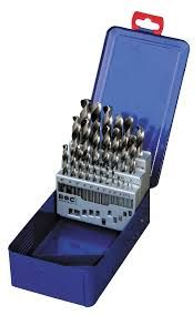  BORHCRAFT JG. BROCAS DIN 338 N HSS-G, caja métalica MG13 BC // 1-13x0,5 / 25-uds.