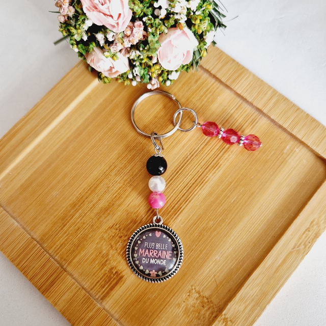 Porte Clé Plus Belle Marraine Du Monde  (1)
