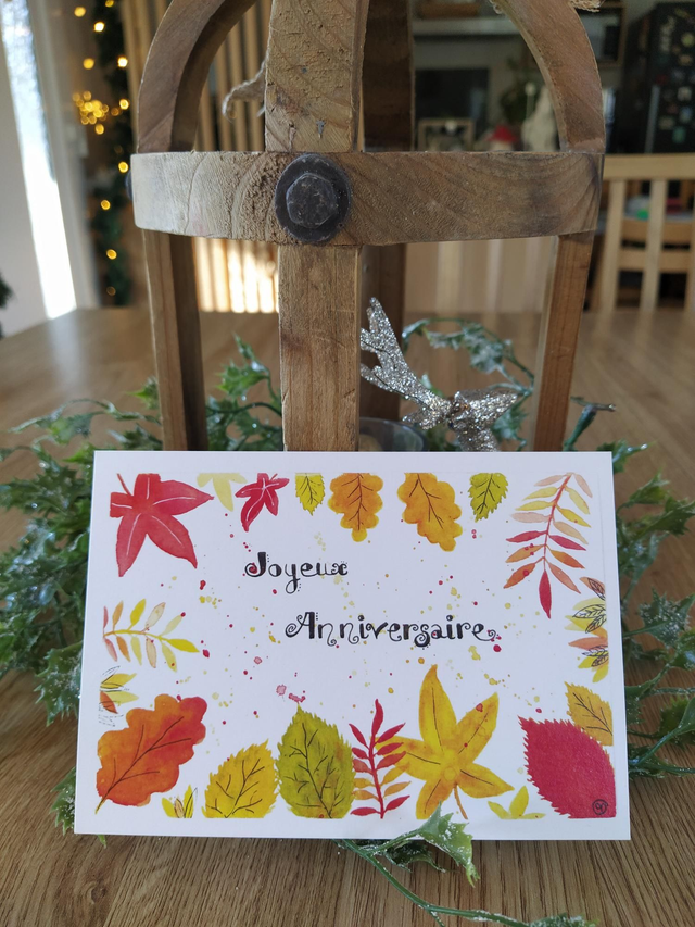 Carte "Joyeux anniversaire", 10 x 15 cm