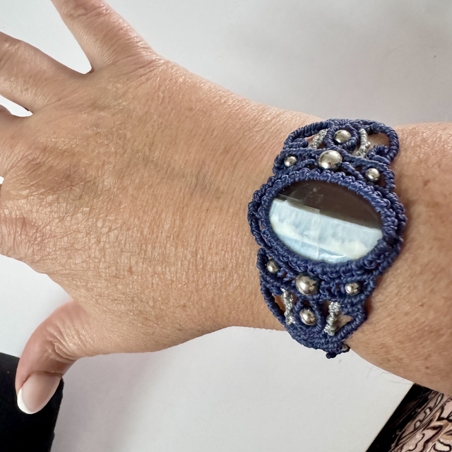 Bracelet manchette Cosmos 🌌 – Pièce unique