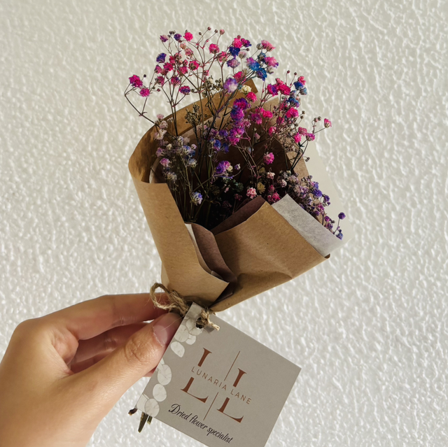 Mini bunch of galactic style gypsophila