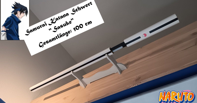 NEU Samurai Katana Schwert Sasuke 100cm für Cosplay Sammler Naruto Fans LARP NEW