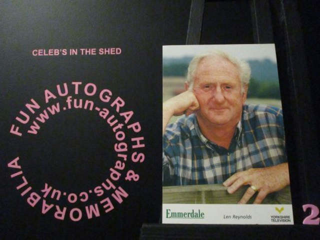 Peter Martin (Len Reynolds) Original Emmerdale Yorkshire Tv Logo Card (2)