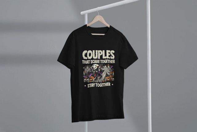 Couples That Scare Together Stay Together, Halloween. Paare, die zusammen Angst haben, bleiben zusammen, Halloween