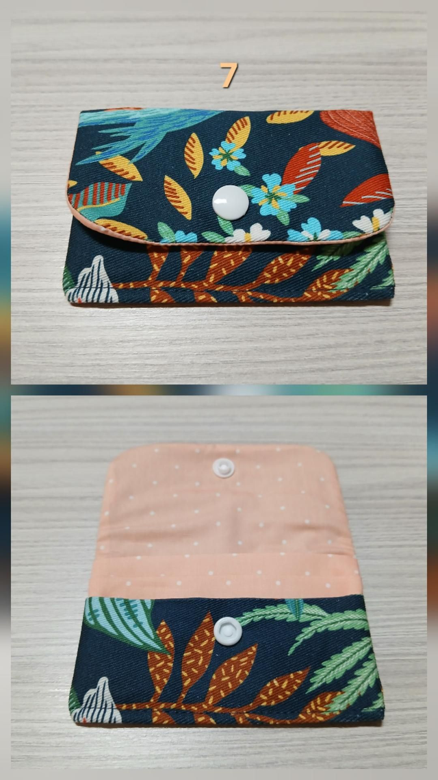 Porte-cartes anti-ondes végétal bleu