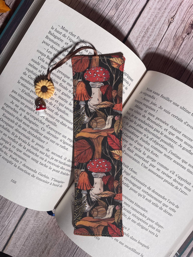 Marque-page champignon