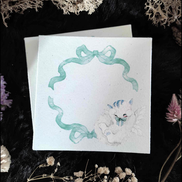 Notepad ~ Recycled paper ~ Fairy cat