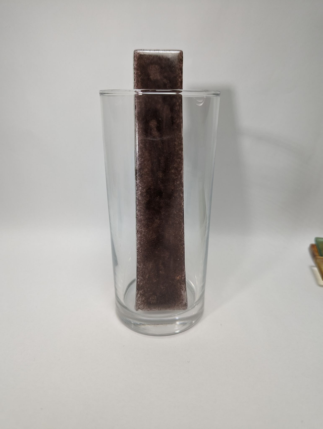 Touillette en poudre de verre + eau violet