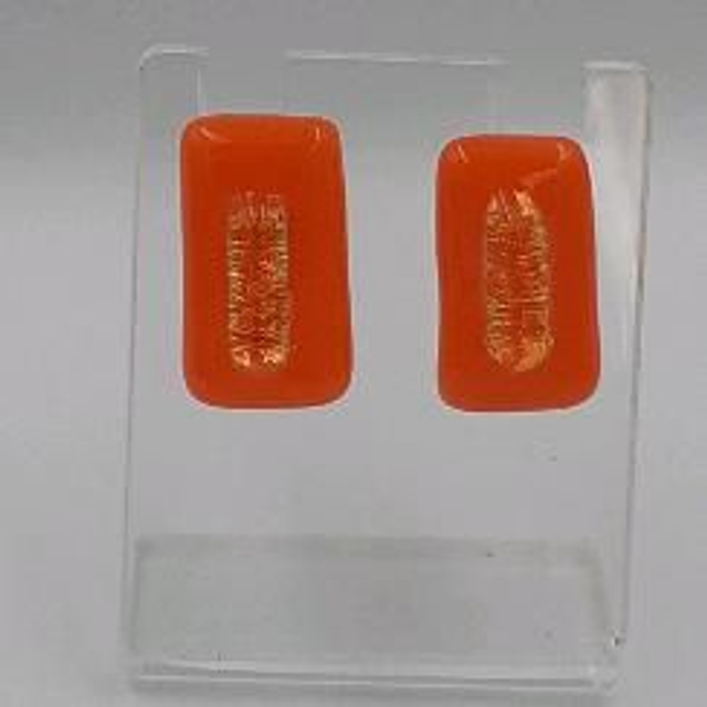 Orange diachrioc studs