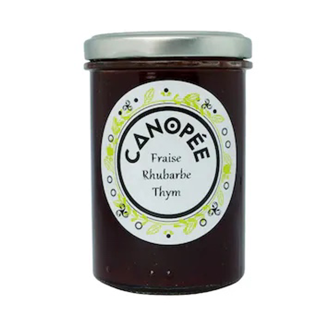 Confiture Fraise Rhubarbe Thym Bio - 250g