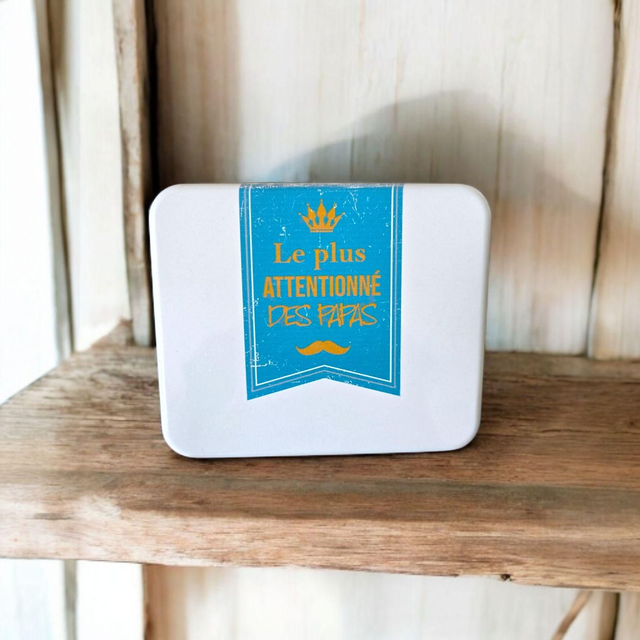 Boîte métallique "fête des pères"