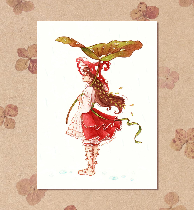 La Discrète 🍄 Tirages d'art A5