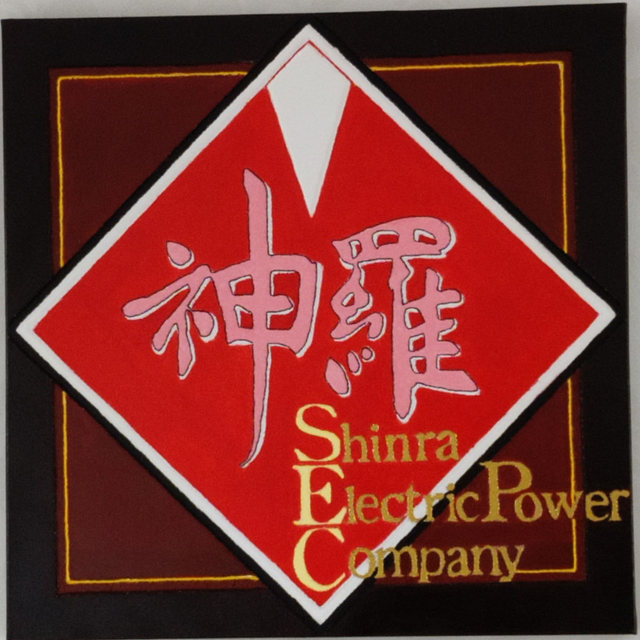 Toile brodée Shinra (Final Fantasy VII)