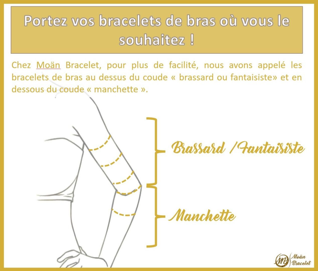 Bracelet de biceps coquillage Bohème Noir