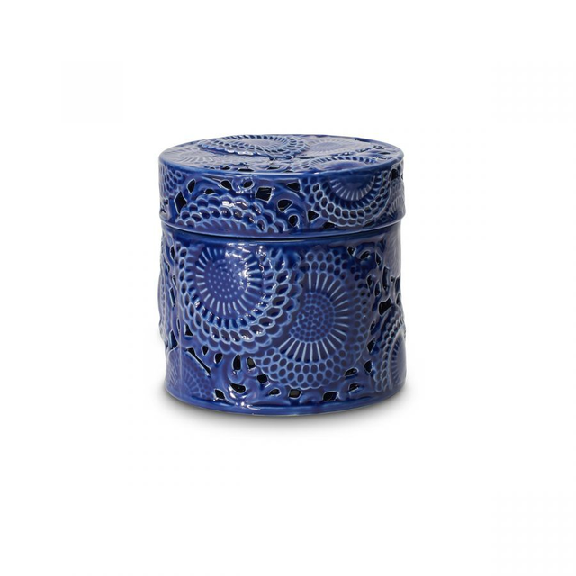 Henriette - Scatola Rotonda Cobalto