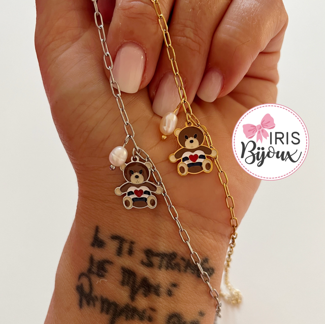 Bracciale Teddy con perla di fiume 