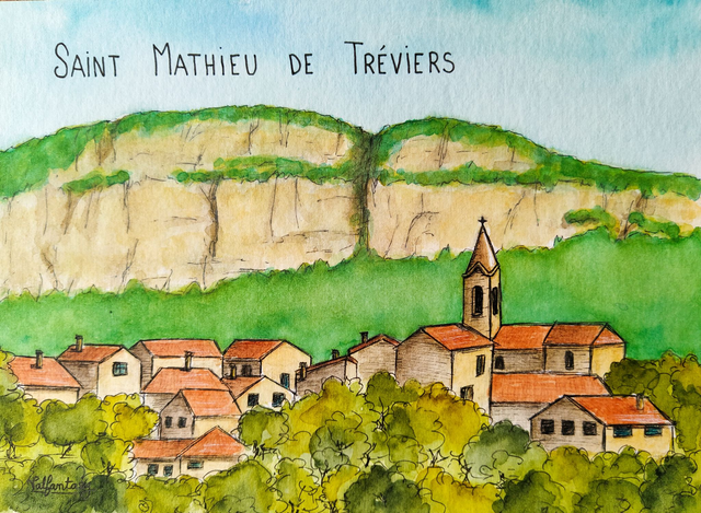 Carte magnet "Saint Mathieu de Tréviers", 10x15cm