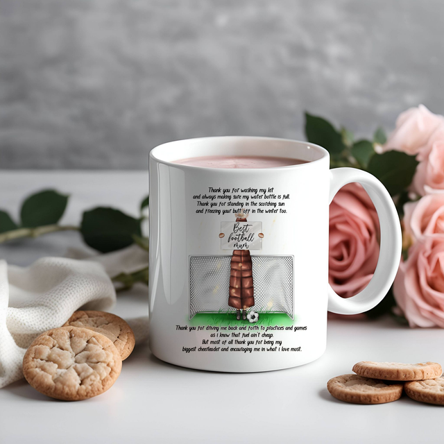 Funny Thank you Mug for any football Mum