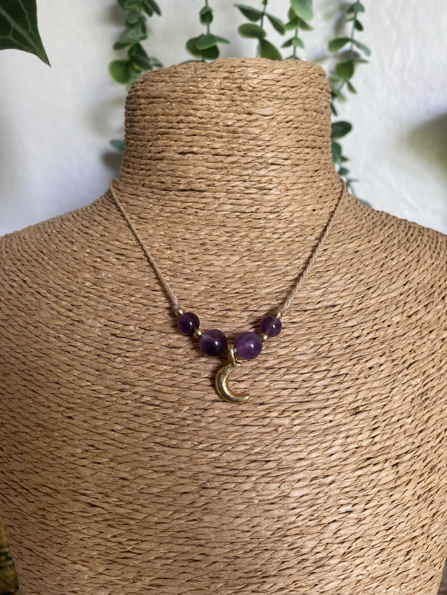 Collier MESSA - AMETHYSTE- Lune 