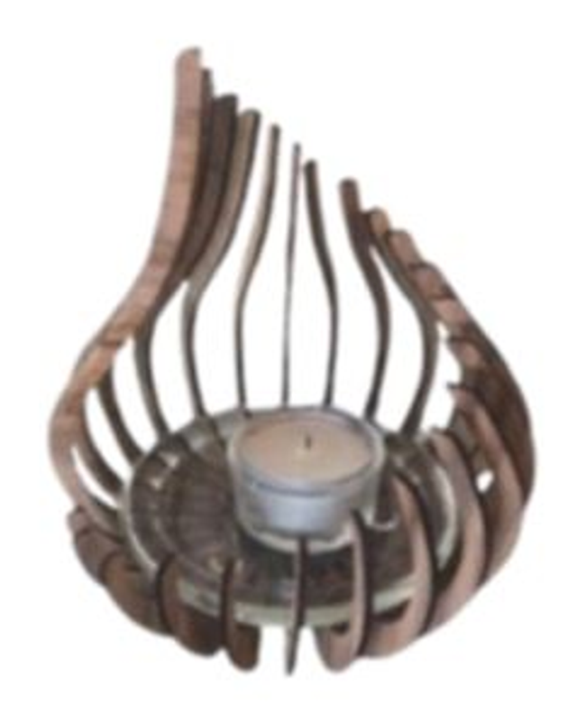 Photophore en bois