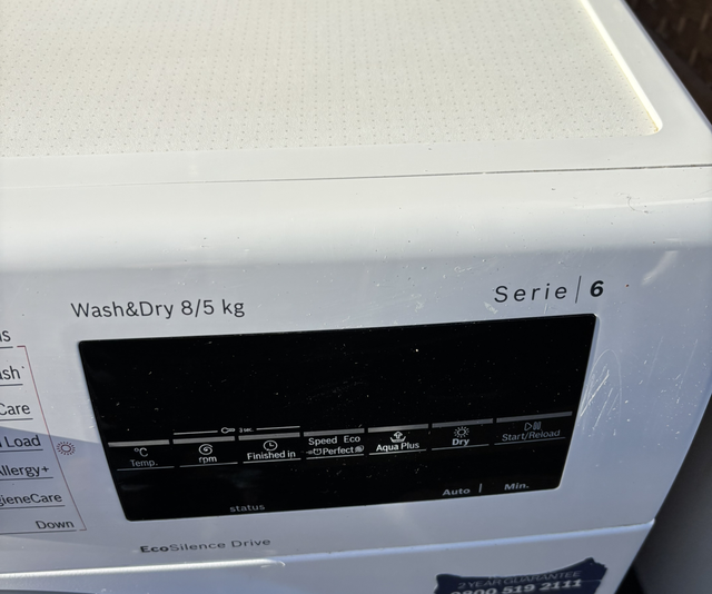 Bosch Washer Dryer 8kg Washer And 5kg Dryer