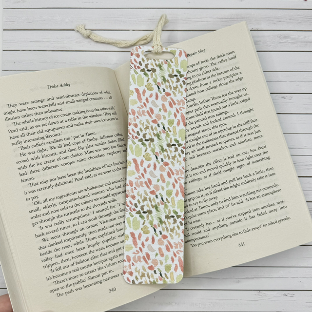 Spring Feeling Confetti Book Mark