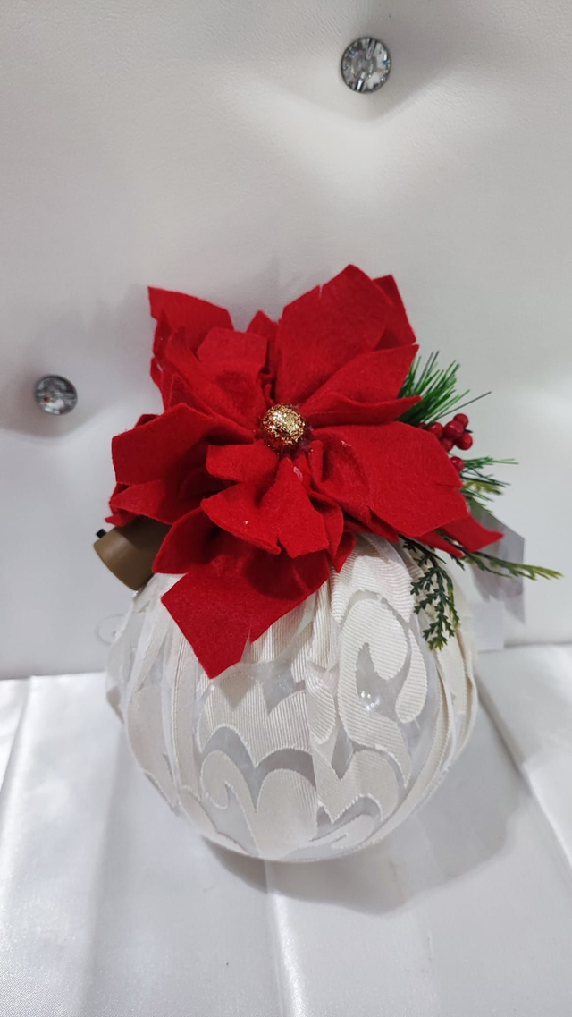 Pallina luci led e fiori